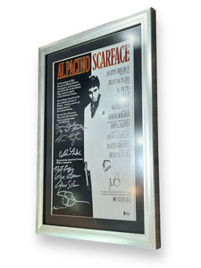 Poster Enmarcado / Scarface / Cast Completo