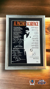 Poster Enmarcado / Scarface / Cast Completo