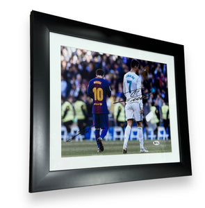 Fotografía Enmarcada / Barcelona - Real Madrid / Messi y Cristiano Ronaldo