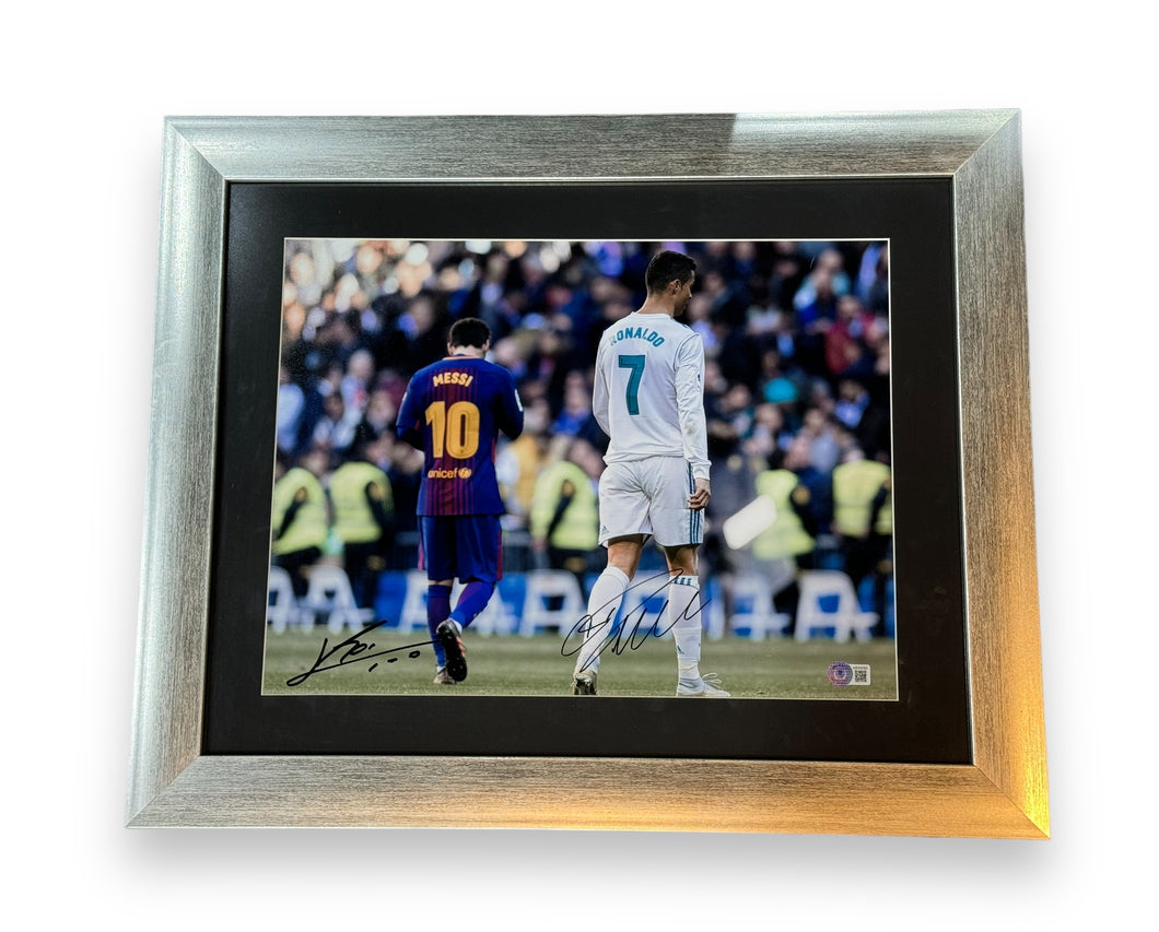 Fotografía Enmarcada / Barcelona - Real Madrid / Messi y Cristiano Ronaldo