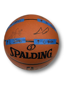 Balón Basketball / Miami Heat / Lebron James, Chris Bosh, Dwyane Wade y Pat Riley