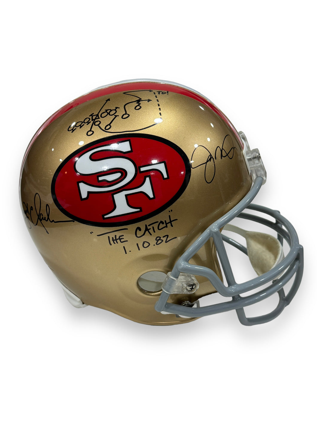 Casco Replica / 49ers / Joe Montana, Dwight Clark