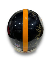 Cargar imagen en el visor de la galería, Casco Proline / Steelers Throwback Negro / Steel Curtain (Lambert, Greene, Greenwood, Holmes
