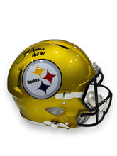 Cargar imagen en el visor de la galería, Casco Proline / Steelers Speed Flash / Joe Greene Hof inscritpion
