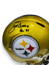 Cargar imagen en el visor de la galería, Casco Proline / Steelers Speed Flash / Joe Greene Hof inscritpion
