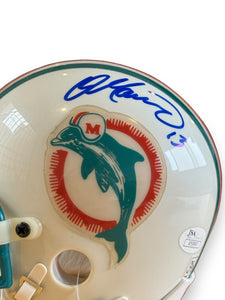 Mini Casco / Dolphins / Dan Marino y Don Shula