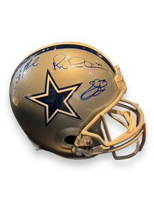 Casco Full Size / Cowboys / Troy Aikman, Emmit Smith, Michael Irvin