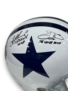 Casco Full Size Throwback/ Cowboys / Troy Aikman, Emmit Smith, Michael Irvin