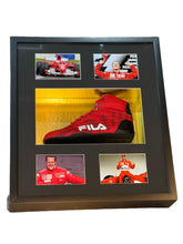 Cargar imagen en el visor de la galería, Bota enmarcada / F1 / Michael Schumacher (Ferrari)

