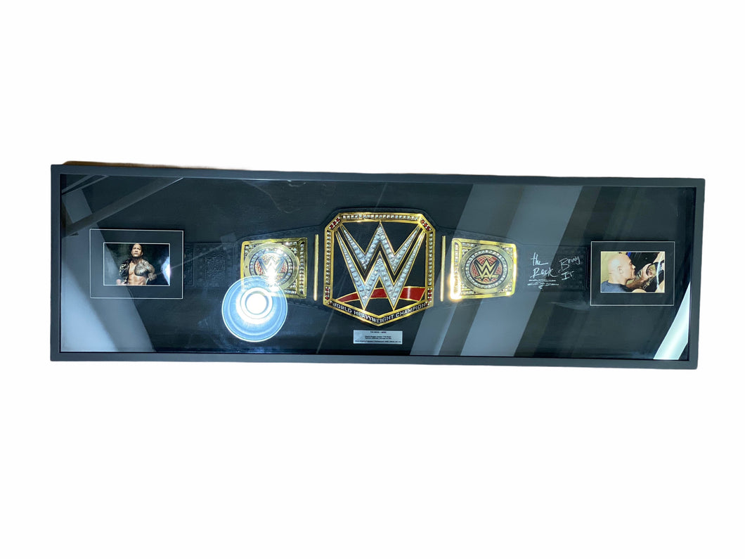 Cinturón enmarcado / WWE / Dwayne Johnson 