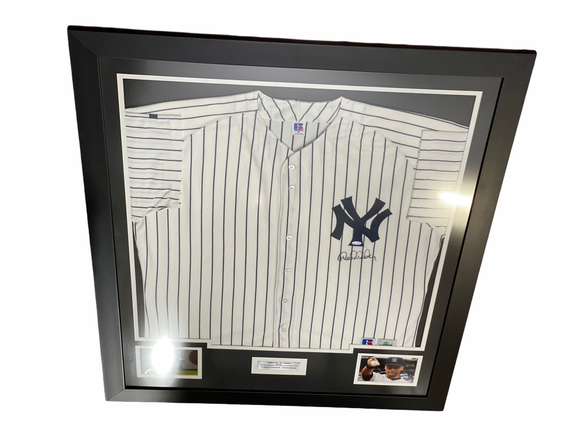 Camiseta deportiva autografiada de Derek Jeter