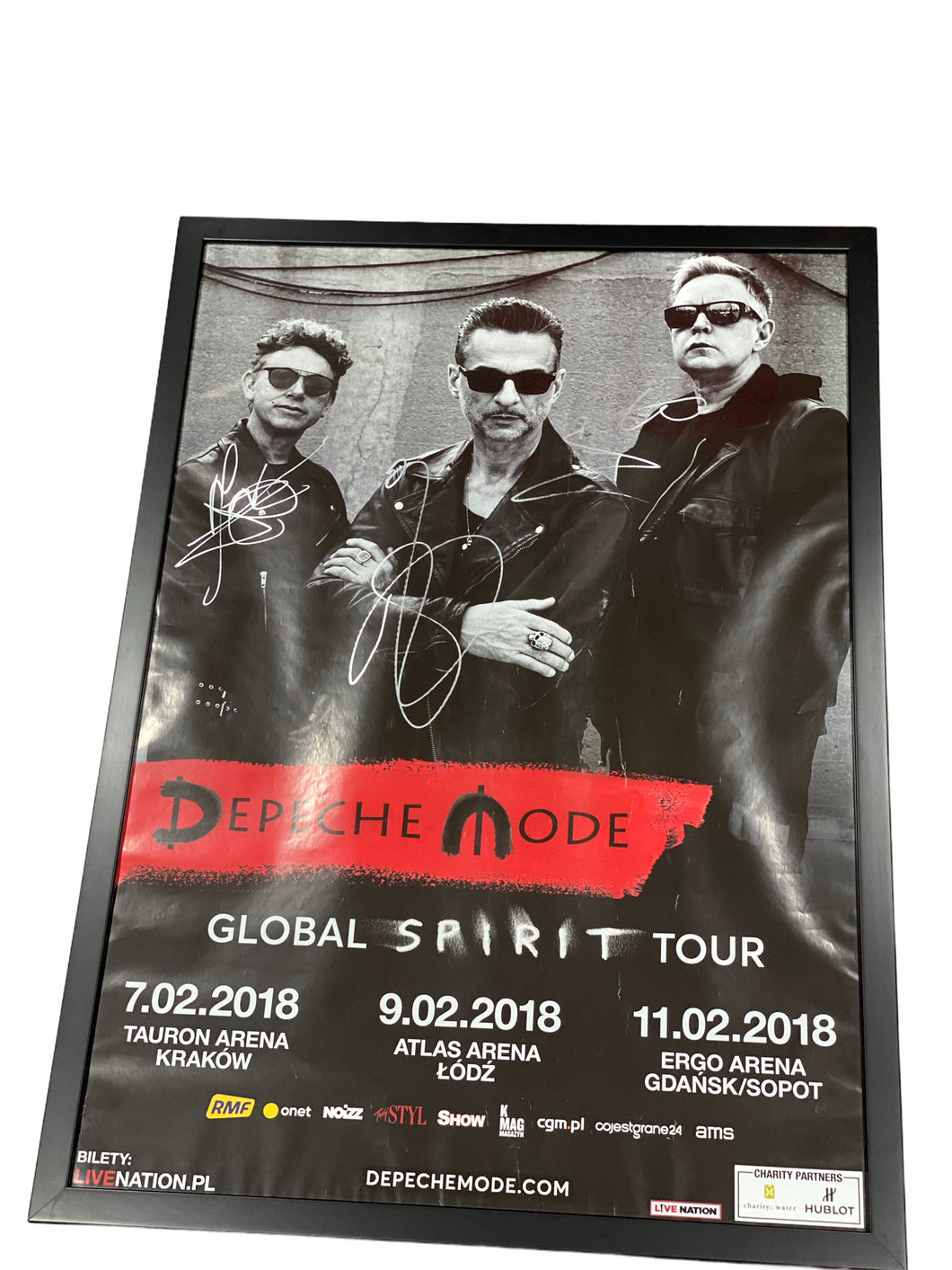 Poster Enmarcado / Depeche Mode / Dave Gahan, Martin Gore y Andy Fletcher