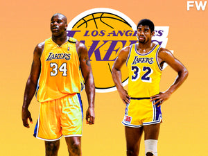 Balón / Lakers / Shaquille O´ Neal y Magic Johnson