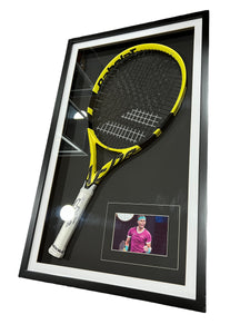 Raqueta enmarcada / Tenis / Rafael Nadal