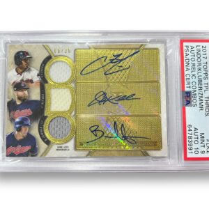 Tarjeta / Indians / Lindor, Kluber, Zimmer