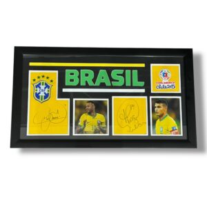 Cuadro Jersey usado / Brasil / Neymar, Thiago Silva